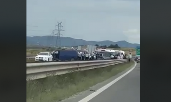 Aksident i rëndë në autostradën “Ibrahim Rugova”, pamje nga vendi i ngjarjes