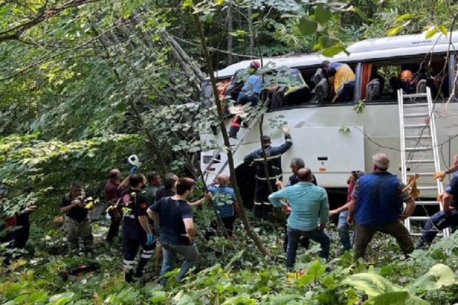 Pesë të vdekur në Turqi pasi një autobus doli nga rruga