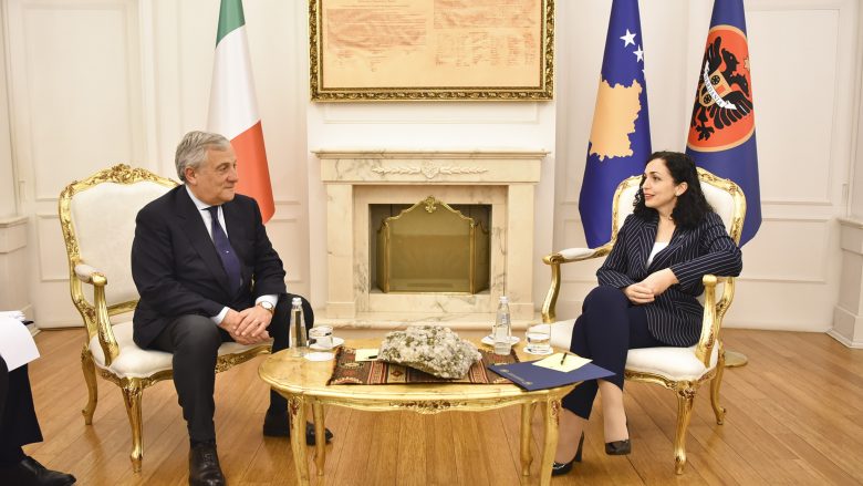 Në takim me zv/kryeministrin italian, Osmani: Serbia po përpiqet ta destabilizojë Kosovën