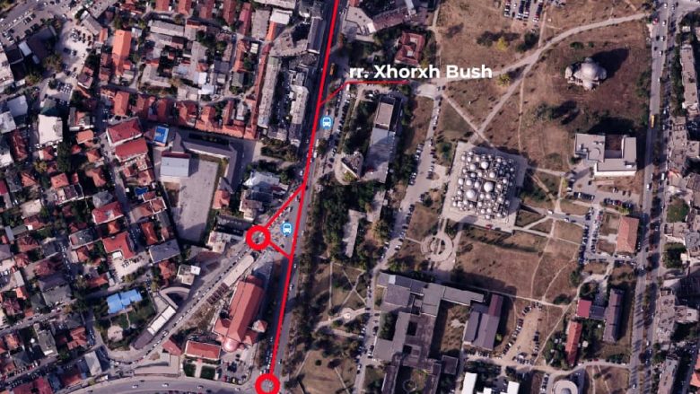 Komuna e Prishtinës do ta mbyllë rrugën ‘Xhorxh Bush’, nga 26 nëntor deri me 8 janar 2023