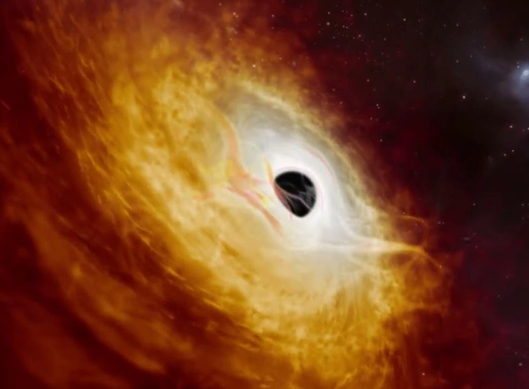Zbulohet një objekt shumë i ndritshëm që fuqinë e merr nga vrima e zezë