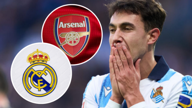 Arsenali në panik nga ajo që Real Madridi po tenton me Zubimendin