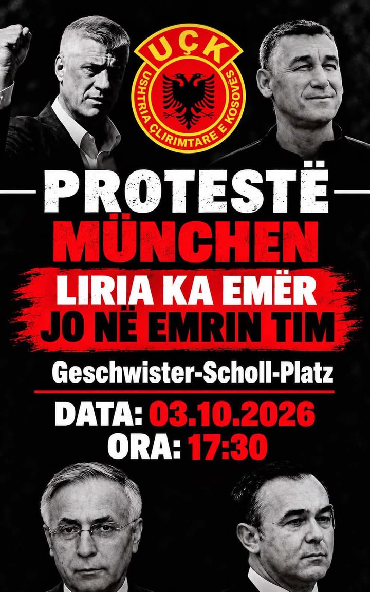 Protestë në Mynih më 3 tetor: Liria ka emër – jo në emrin tim!